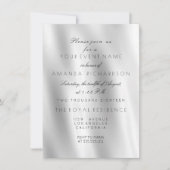 Minimalisme Wit Grijs Zijdestof Ombre Verjaardag Kaart (Voorkant)