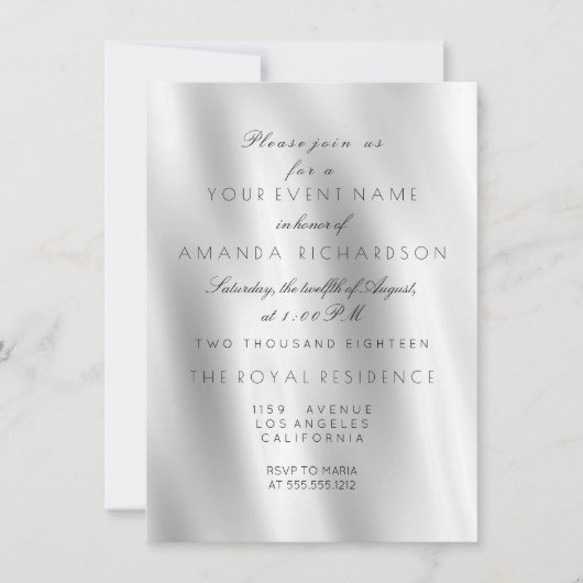 Minimalisme Wit Grijs Zijdestof Ombre Verjaardag Kaart (Voorkant)