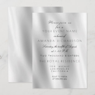 Minimalisme Wit Grijs Zijdestof Ombre Verjaardag Kaart