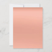 Minimalisme Zalm Perzik Koraal Wit Verjaardag Kaart (Achterkant)