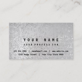 Minimalisme Zilvergrijze vip Consulting Finances Visitekaartje