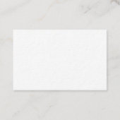 Minimalisme zwart-wit visitekaart visitekaartje (Achterkant)