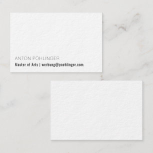 Minimalisme zwart-wit visitekaart visitekaartje