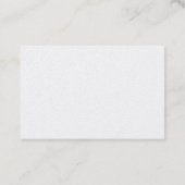 Minimalisme zwart-wit visitekaart visitekaartje (Achterkant)