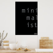 MiniMalIst 001 - Aangepast Poster achtergrondkleur (Keuken)