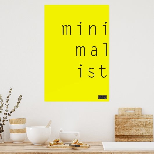 MiniMalIst 003 - Aangepast Poster achtergrondkleur (Keuken)