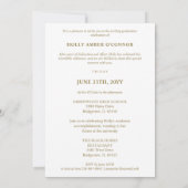 Minimalist 16 Photos Time Life Graduate Collage Kaart (Achterkant)