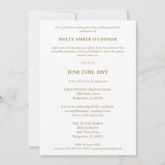 Minimalist 16 Photos Time Life Graduate Collage Kaart (Achterkant)