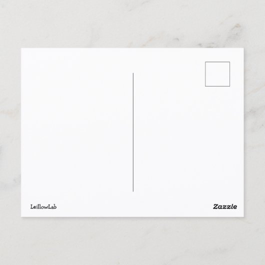 Minimalist_1 Briefkaart (Achterkant)