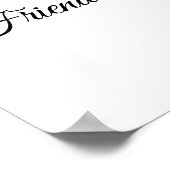 Minimalist 1 Speciale Foto Herdenking van het Leve Poster (Hoek)