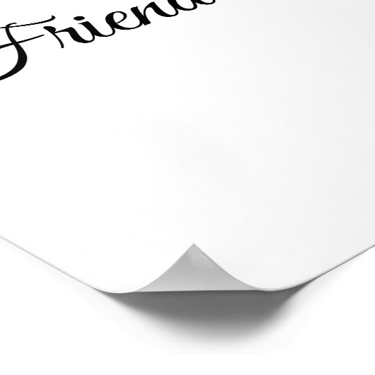 Minimalist 1 Speciale Foto Herdenking van het Leve Poster (Hoek)