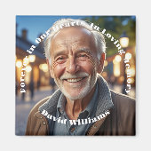 Minimalist 1 speciale foto viering van het leven magneet (Voorkant)