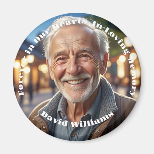 Minimalist 1 speciale foto viering van het leven magneet (Voorkant)