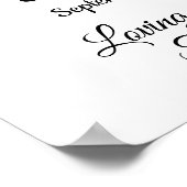 Minimalist 1 Speciale Foto Viering van het Leven  Poster (Hoek)