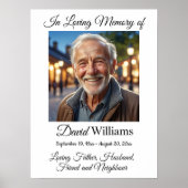 Minimalist 1 Speciale Foto Viering van het Leven  Poster (Voorkant)