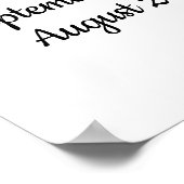 Minimalist 1 speciale foto viering van het leven poster (Hoek)