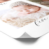 Minimalist 1st Birthday Milestone Photo Collage Poster (Hoek)