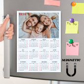Minimalist 2026 Calendar Photo Magnet