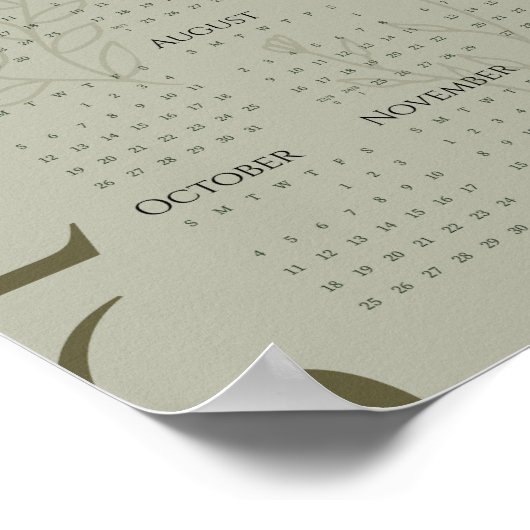 Minimalist 2026 Calendar Poster (Hoek)