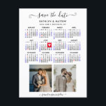 Minimalist 2 Foto 2024 Kalender Sla de datum op Aankondigingskaart<br><div class="desc">Minimalistisch 2024 Kalender ‘Save the Date’ Aankondiging Briefkaart met 2024 Jaarkalender met 2 prachtige foto's. Laat je familie, vrienden en collega’s weten dat je met deze elegante kaart een datum hebt vastgesteld voor je huwelijksfeest. Om de Gold Heart shaped marker te verplaatsen > klik hieronder op blauw ‘Personaliseren’ > scroll...</div>