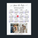 Minimalist 2 Foto 2024 Kalender Sla de datum op Aankondigingskaart<br><div class="desc">Minimalistisch 2024 Kalender ‘Save the Date’ Aankondiging Briefkaart met 2024 Jaarkalender met 2 prachtige foto's. Laat je familie, vrienden en collega’s weten dat je met deze elegante kaart een datum hebt vastgesteld voor je huwelijksfeest. Om de Gold Heart shaped marker te verplaatsen > klik hieronder op blauw ‘Personaliseren’ > scroll...</div>