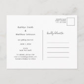 Minimalist 2 Foto 2024 Kalender Sla de datum op Aankondigingskaart (Achterkant)