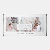 Minimalist 2 foto's Familienamen Wit Bureaumat (Keyboard & Muis)