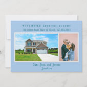 Minimalist 2 Photos We Moved Moving Announcement Aankondiging (Voorkant)