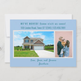 Minimalist 2 Photos We Moved Moving Announcement Aankondiging