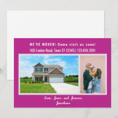 Minimalist 2 Photos We Moved Moving Announcement Aankondiging (Voorkant / Achterkant)