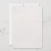 Minimalist 30th Year Birthday Invitation Kaart (Achterkant)