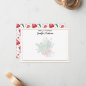 Minimalist 3.5x5-in Illustrated Christmas Elements Notitiekaartje (Voorkant / Achterkant in situ)