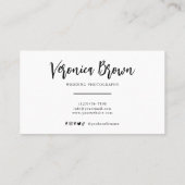 Minimalist 3 Circle Photo Trendy Fotograaf Visitekaartje (Achterkant)