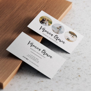 Minimalist 3 Circle Photo Trendy Fotograaf Visitekaartje