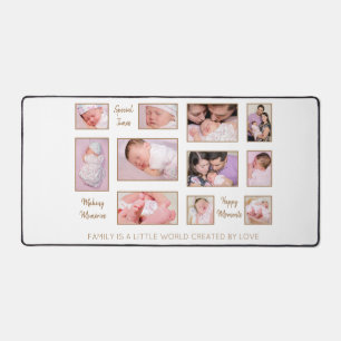 Minimalist 3 foto's Familienamen Wit Bureaumat