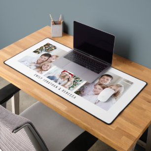 Minimalist 3 foto's Familienamen Wit Bureaumat