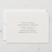 Minimalist 3 Photo Graduation Announcement Invite Aankondiging (Achterkant)