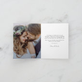 Minimalist 4 foto bruiloft VROLIJK & GETROUWD Gevo Feestdagen Kaart (Binnen)