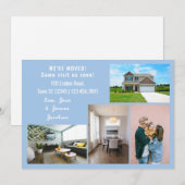 Minimalist 4 Photos We Moved Moving Announcement Aankondiging (Voorkant / Achterkant)