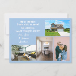 Minimalist 4 Photos We Moved Moving Announcement Aankondiging