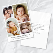 Minimalist 5 Photo Arch Bedankt Geboorte Aankondiging