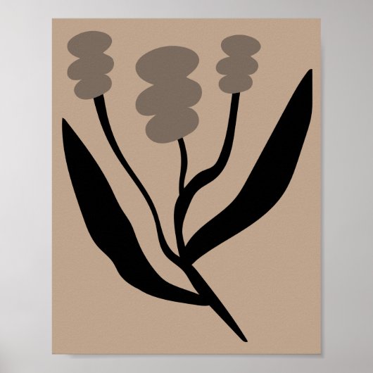 Minimalist Abstract Botanical Matisse Style Poster (Voorkant)