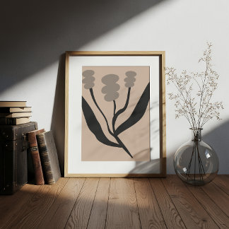 Minimalist Abstract Botanical Matisse Style Poster