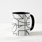 Minimalist Abstract Geometric Line Art Mug Mok (Voorkant rechts)