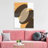 Minimalist abstract geometric shapes contemporary  canvas afdruk (Insitu (Woonkamer))