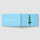Minimalist Abstract Green Chic Christmas Tree Gastenboek (Volledig)