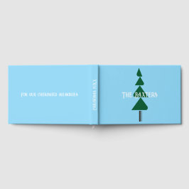 Minimalist Abstract Green Chic Christmas Tree Gastenboek