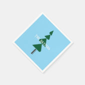 Minimalist Abstract Green Chic Christmas Tree Servet (Hoek)