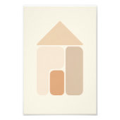 Minimalist Abstract House Poster  (Voorkant)