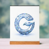 Minimalist Abstract Letter G Acryl Bord (Neutraal)